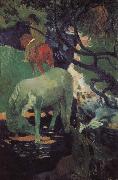 Paul Gauguin Whitehorse oil painting on canvas